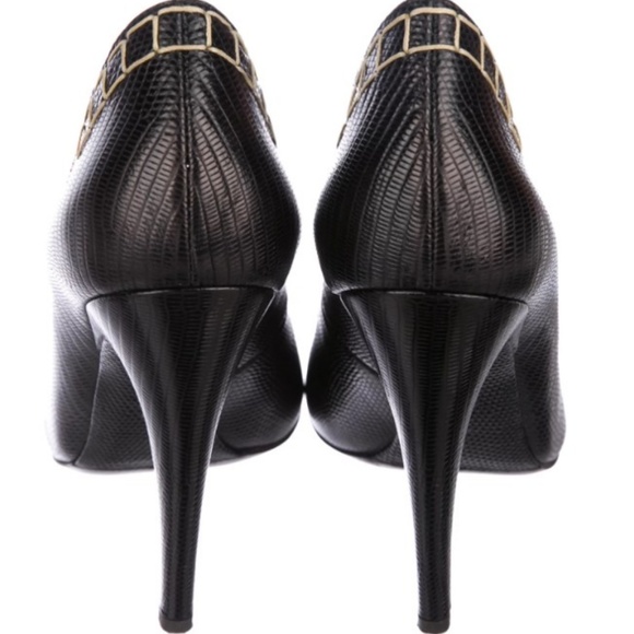 PROENZA SCHOULER Embossed Pointed-Toe Pumps Sz8.5 - Picture 4 of 5